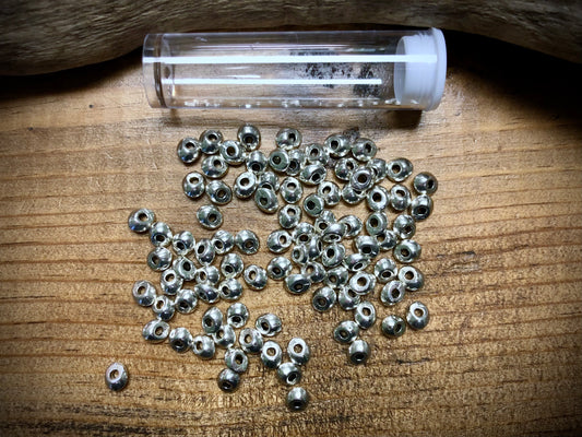 Pewter Spacers Set - 3mm x 6mm Oblique Donuts