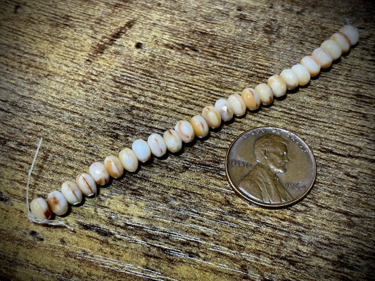 Gem Cut Rondelle Czech Glass Beads