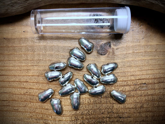 Pewter Spacers Set - 6mm x 12mm Horizontal Nuggets