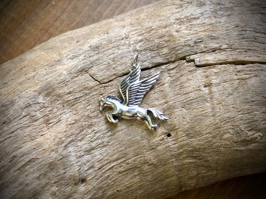 Silver Pegasus Charm