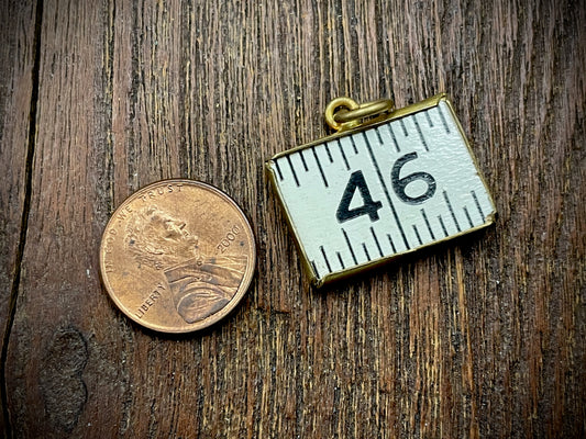 Vintage Ruler Pendant/Charm