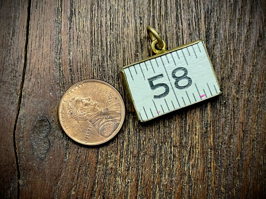 Vintage Ruler Pendant/Charm