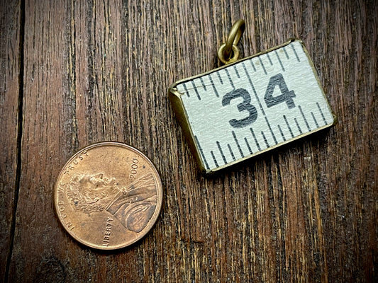 Vintage Ruler Pendant/Charm