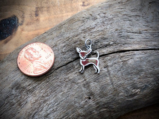 Sterling Chihuahua Dog Charm