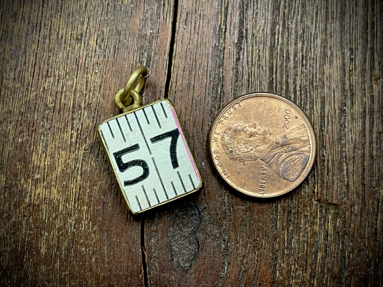 Vintage Ruler Pendant/Charm