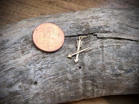 Bronze Crossed Arrow Charm