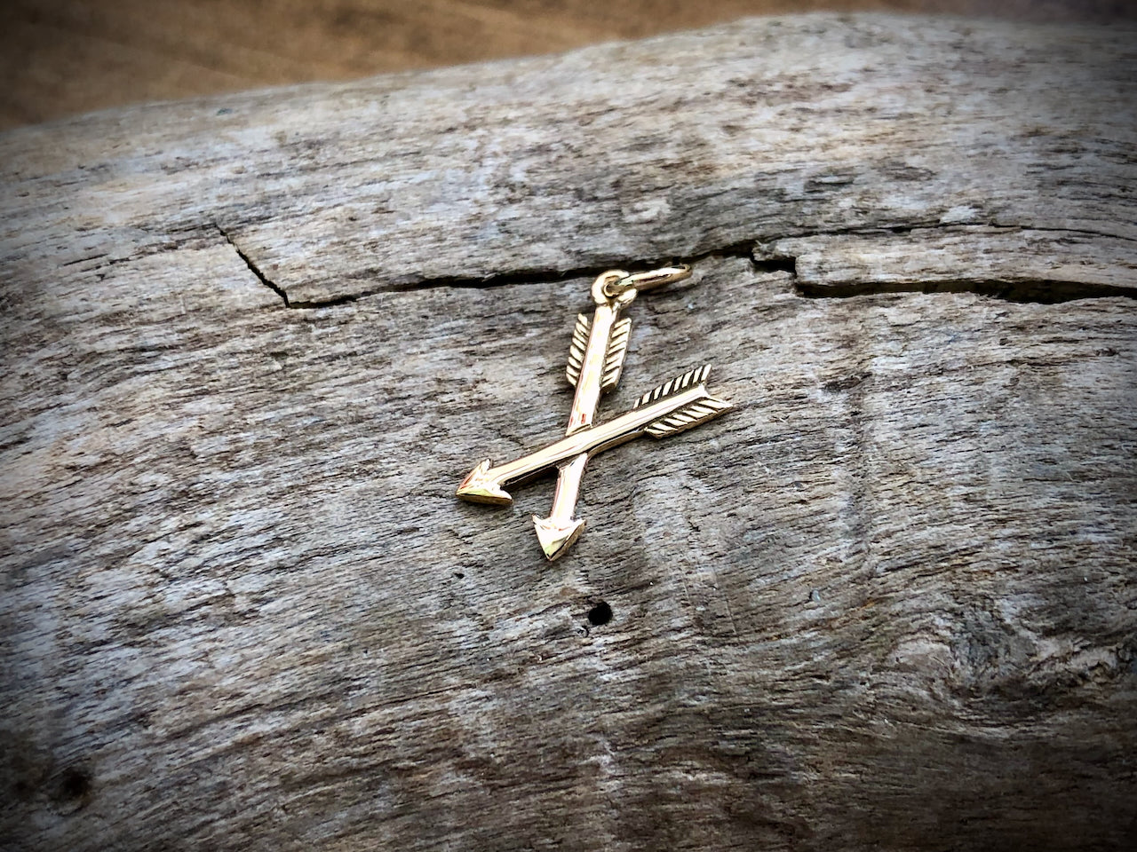 Bronze Crossed Arrow Charm