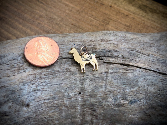 Bronze Llama Charm