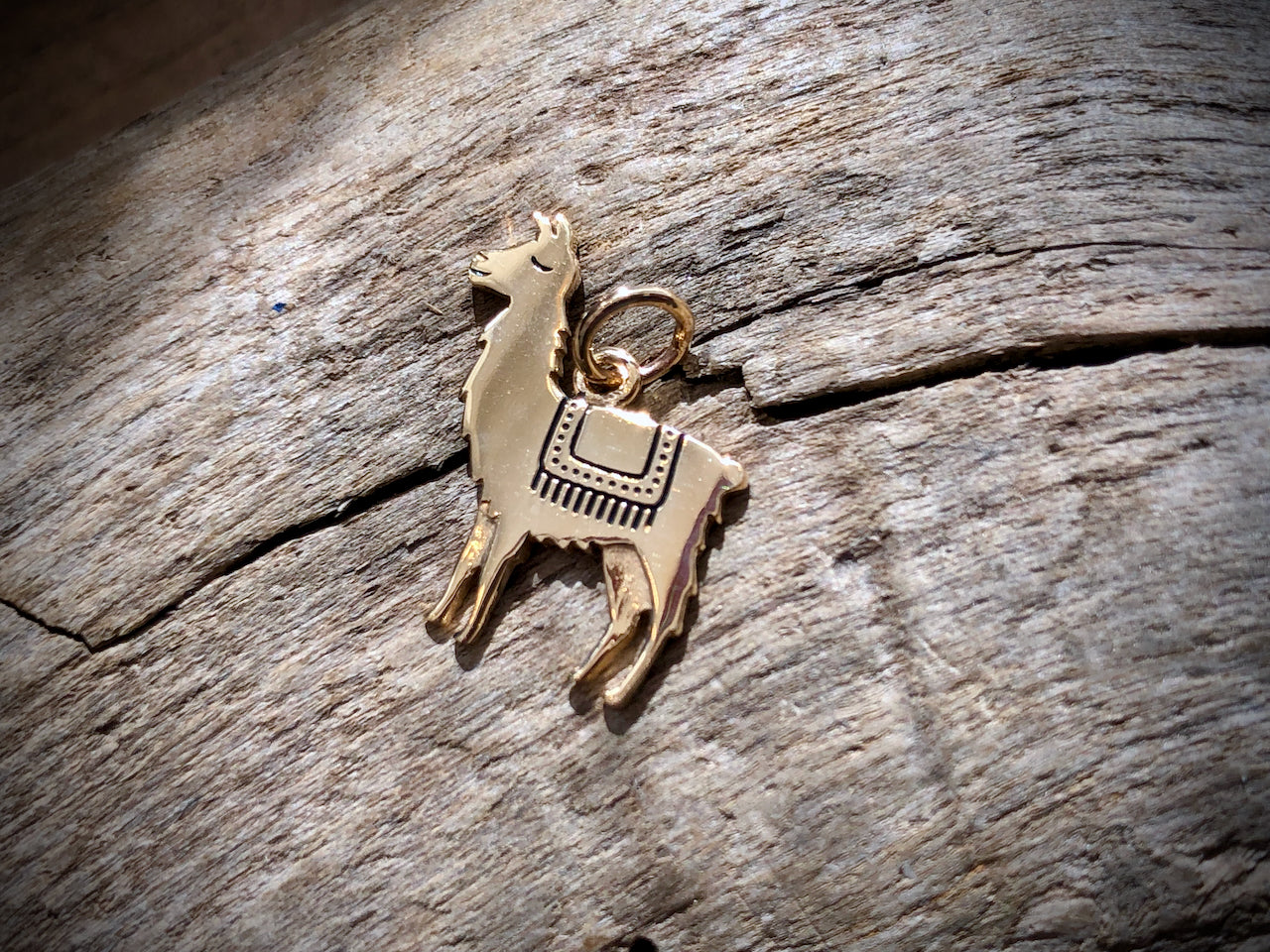 Bronze Llama Charm
