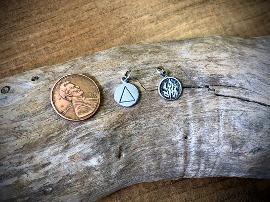Sterling Four Elements Fire Charm
