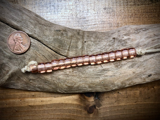 Vintage Czech Glass Pony Beads - Pink - 3.5"