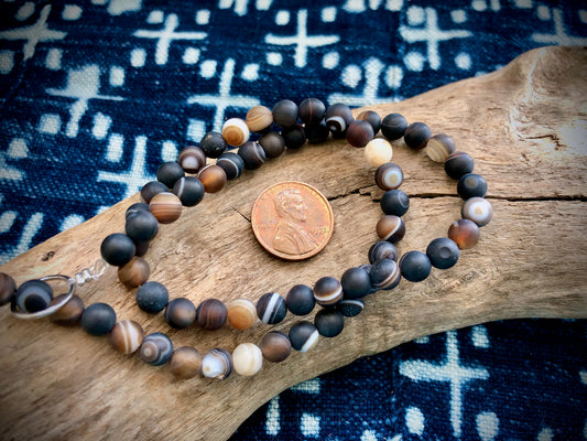 Botswana Agate Rounds Bead Strand - 6mm - 15”