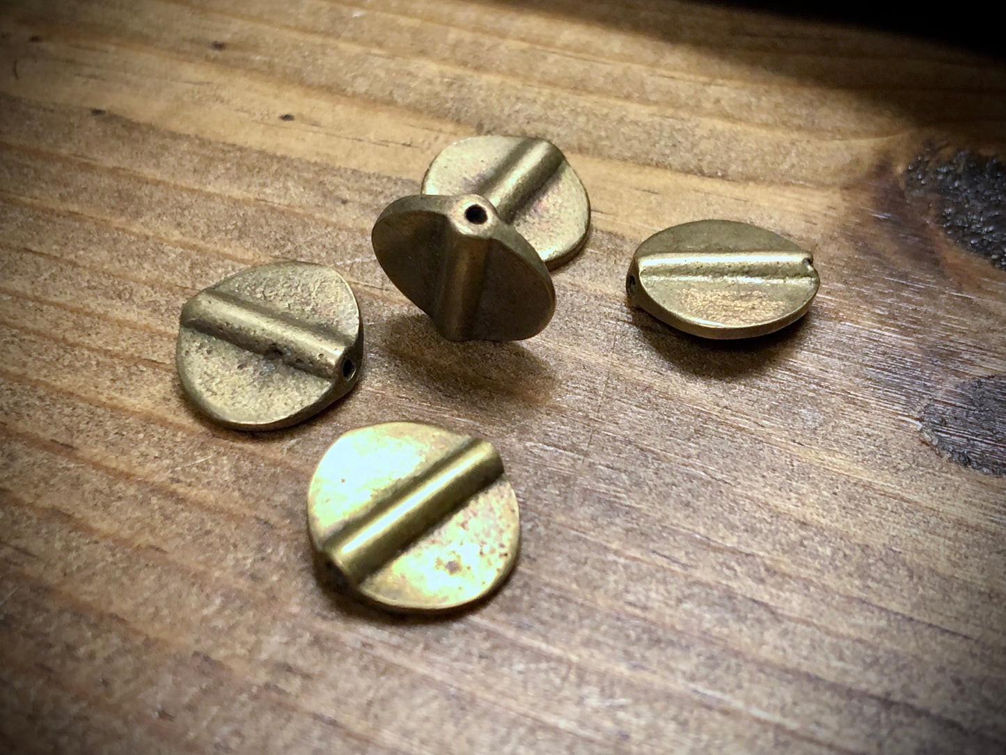 Brass Findings - Circle Tubes Set