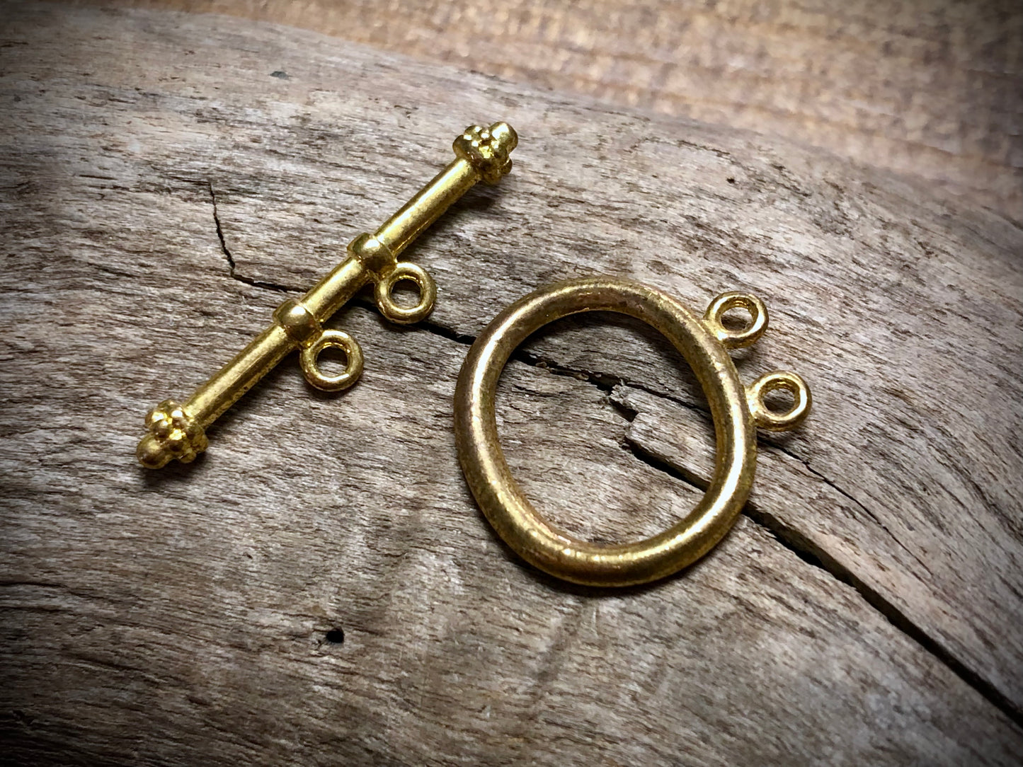 Double Strand Toggle Set - Gold Tone