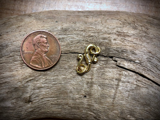 S-Hook Clasp - Gold Plated
