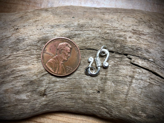 S-Hook Clasp - Silver Plated