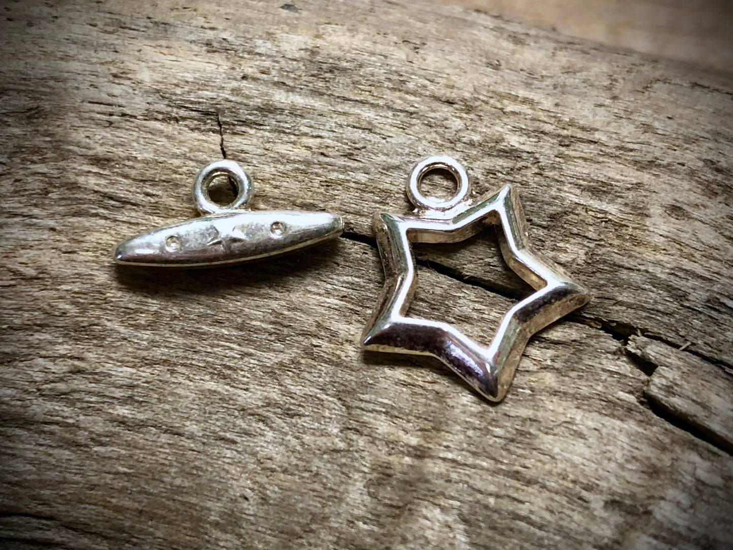 Star Toggle Set - Silver Plated