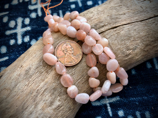 Sunstone Pebbles Bead Strand