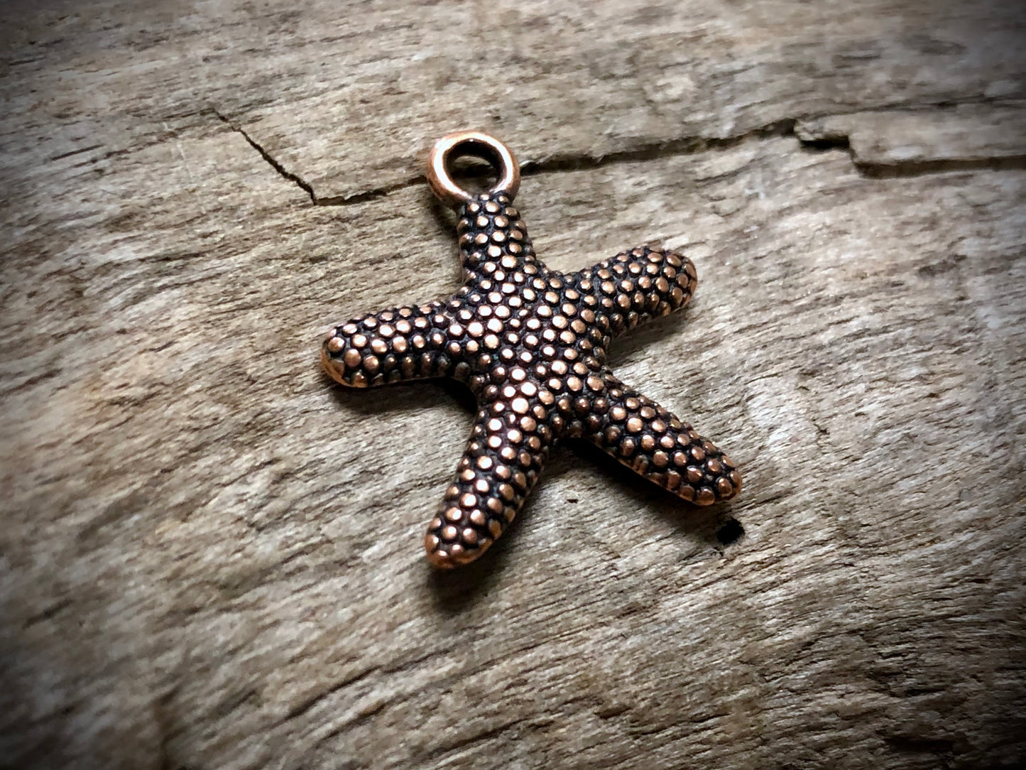 Starfish Charm - Antique Copper