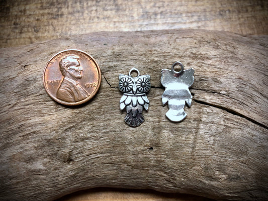 Owl Charm - Silver Tone