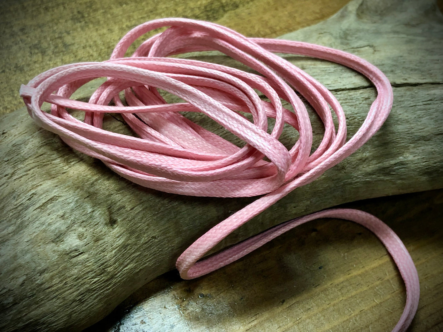 Waxed Cotton Cord - Pink