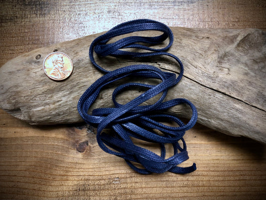 Waxed Cotton Cord - Navy Blue