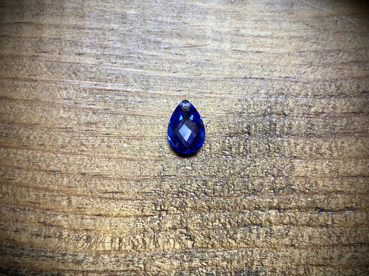 Cubic Zirconia Crystal Faceted Pear - Amethyst