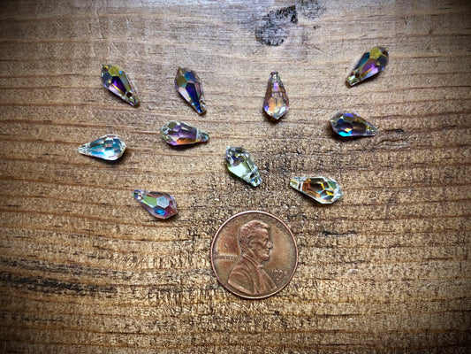 Swarovski Aurora Borealis Briolette Crystal