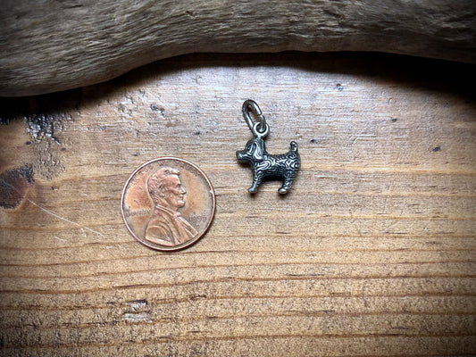Sterling Silver Dog Pendant