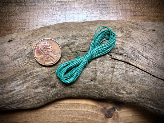 Waxed Irish Linen - Sea Green