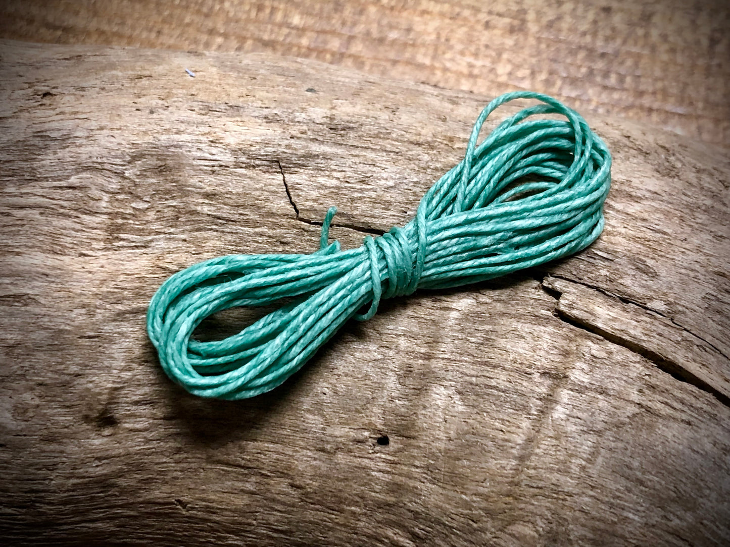 Waxed Irish Linen - Sea Green
