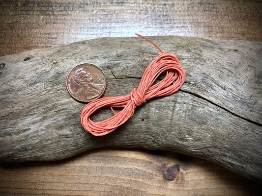 Waxed Irish Linen - Orange Creamsicle