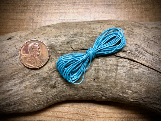 Waxed Irish Linen - Ocean Blue