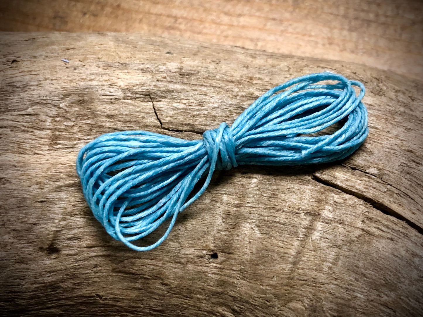 Waxed Irish Linen - Ocean Blue