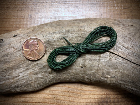 Waxed Irish Linen - Forest Green