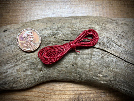 Waxed Irish Linen - Red