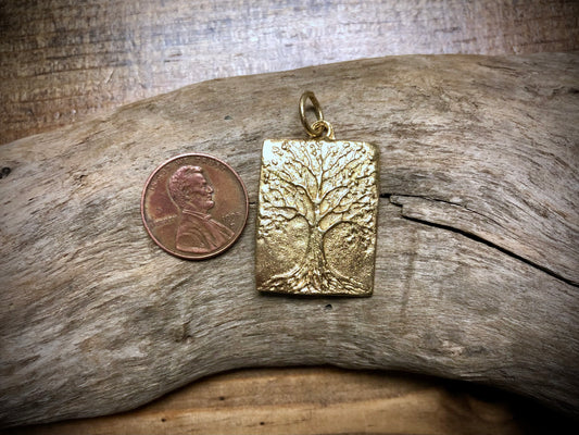Tree of Life Pendant - Gold Tone