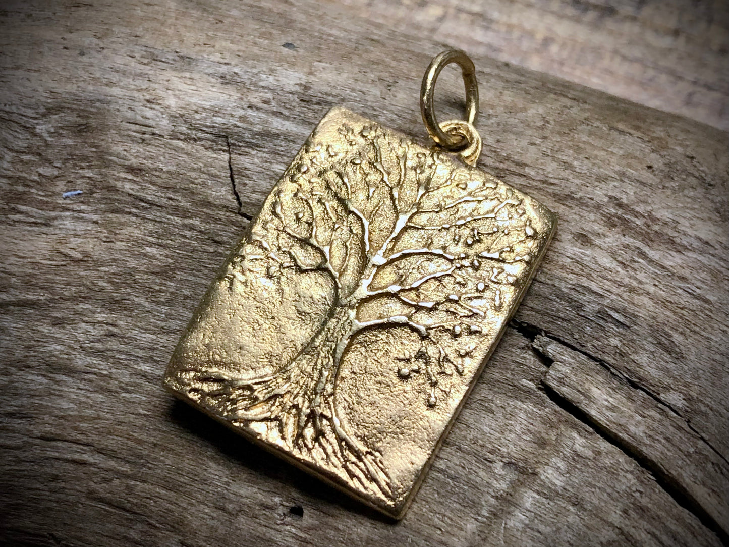 Tree of Life Pendant - Gold Tone