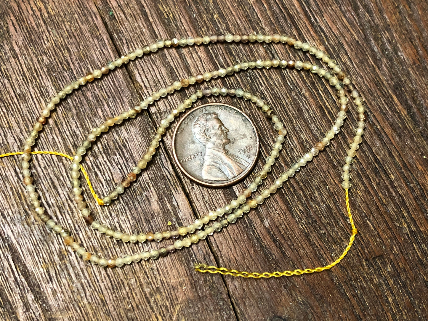 Zircon Rainbow 2mm Diamond-Cut Round Beads