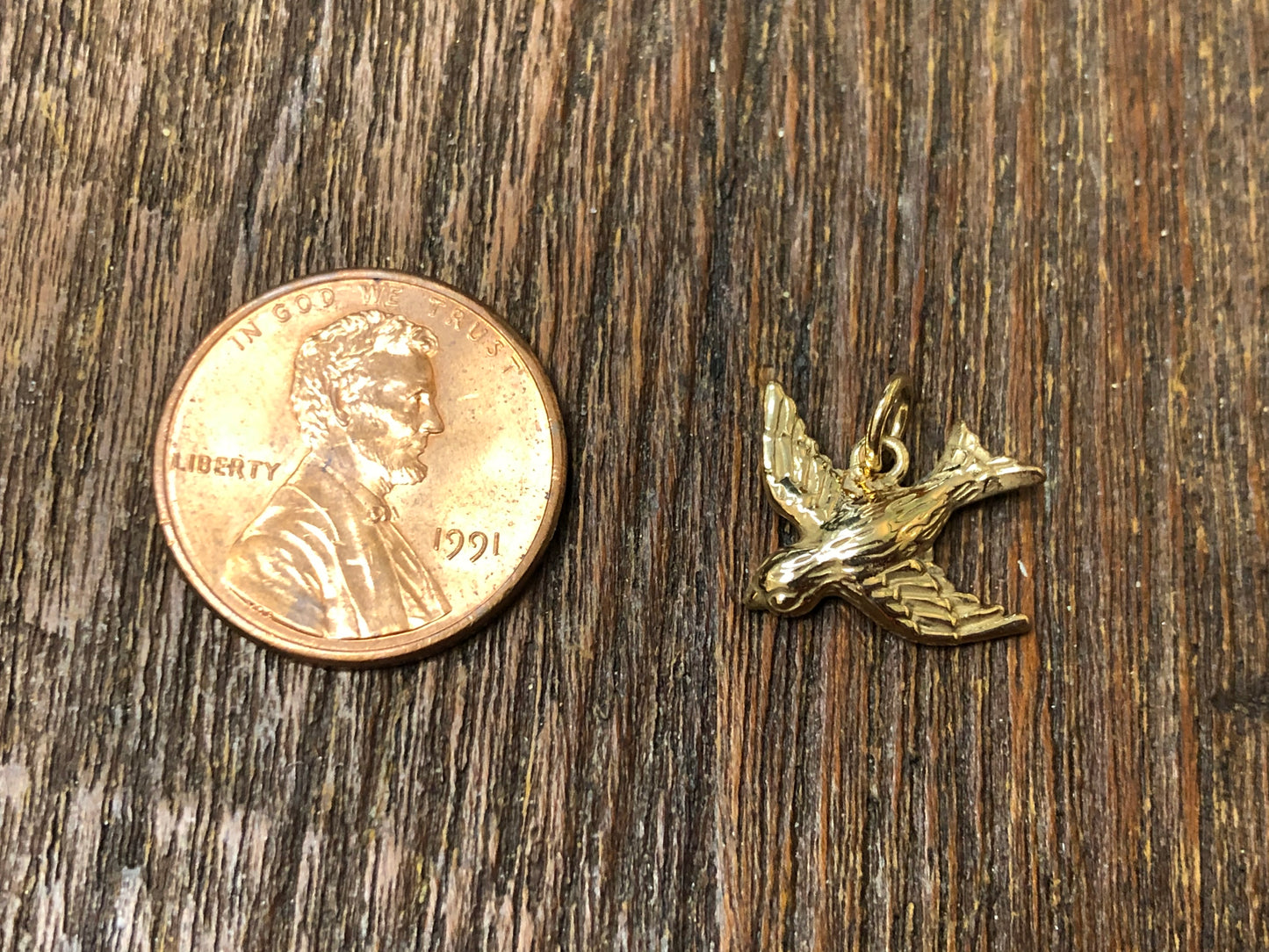 Bronze Songbird Charm