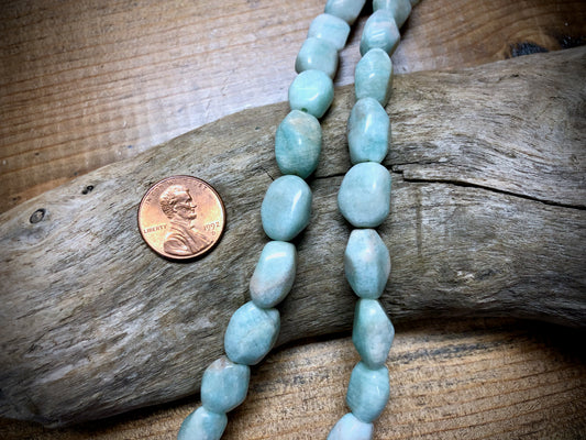 Russian Amazonite Tumbled Simple Cut Nuggets