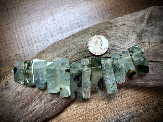 Graduated Perinite Sticks - 38mm x 9mm to 22mm x 8mm - 4" Strand