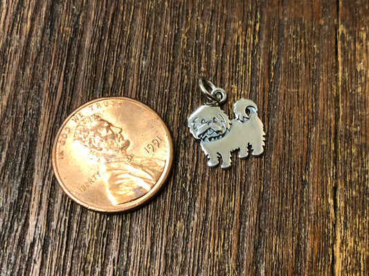 Sterling Silver Maltese Dog Charm