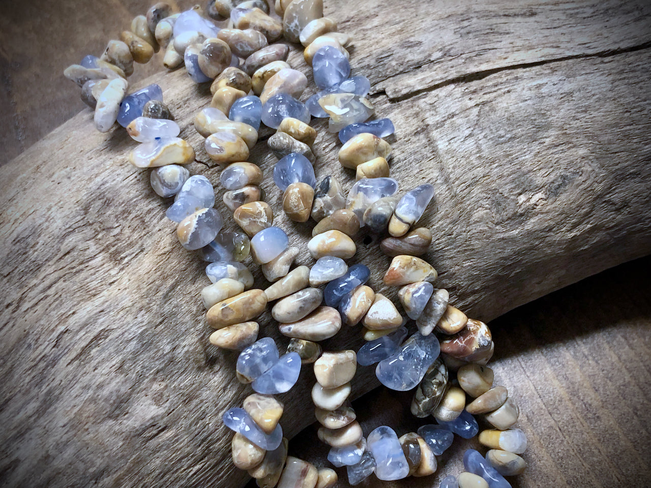 Marbled Blue Chalcedony Nuggets