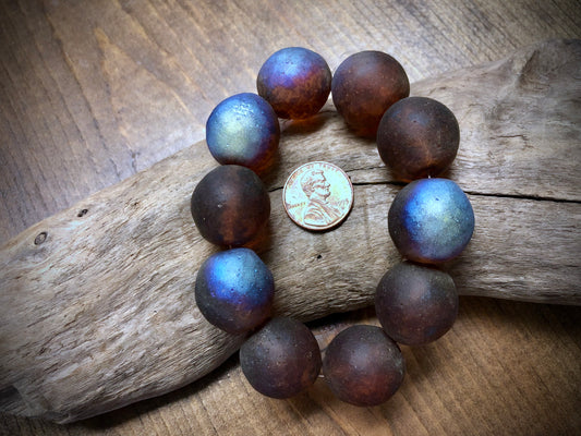 Matte Czech Glass Rounds - 19mm