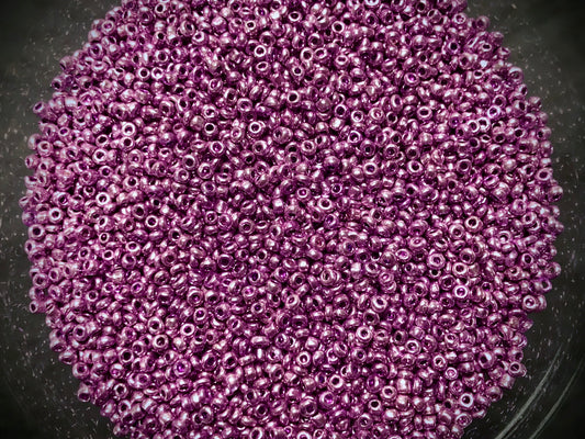 Vintage Venetian Seed Beads - 10/0 - Metallic Purple