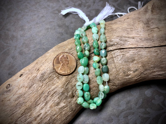Chrysoprase Puff Ovals - 6mm x 5mm - 13”
