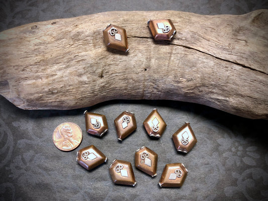 Copper & Silver Bali Bead