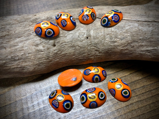 Vintage German Glass Cabochon - 20mm x 15mm