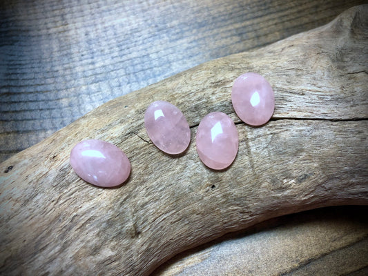 Rose Quartz Cabochon - 19mm x 13mm